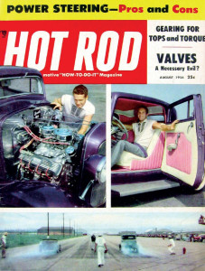 HOT ROD 1956 AUG - HOT ROADSTERS, NHRA DRAGS